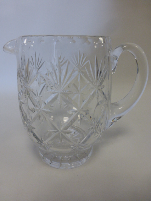 Webb crystal raised flower vase centre p - Bild 3 aus 4