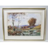 AUSTIN WINTERBOTTOM (fl.1887-1906) A North Country Landscape, Autumn, Watercolour painting,