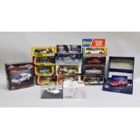 A COLLECTION OF TEN CORGI TOYS DIE-CAST VEHICLES including 2001 TR7 Roadcar in acrylic case, Yardley
