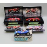 A SCALEXTRIC LIMITED EDITION 5050 FERRARI F1 TIN-PLATE CAR in original vendors display box with