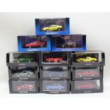 A COLLECTION OF NINE MINICHAMPS DIE-CAST VEHICLES each in original vendors boxes including