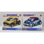 TWO BURAGO METAL MODEL KITS 1:24 SCALE VOLKSWAGEN BEETLE CUP 2000 and VW new beetle "Gioconda