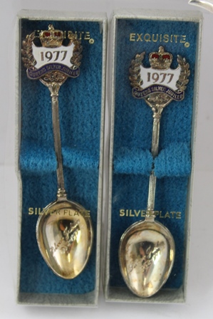 TWO SILVER SALVERS, one inscribed "Charles Corney 1974", and the other for "Charles & Diana - Image 2 of 8