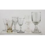SIX VARIOUS COLLECTOR'S DRINKING GLASSES, to include 19th century