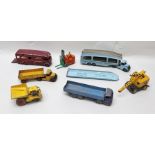 DINKY SUPERTOYS DIE-CAST COMMERCIAL VEHICLES including; horsebox, British Rail Hire Service,