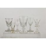 SIX VARIOUS COLLECTOR'S DRINKING GLASSES, to include 19th century