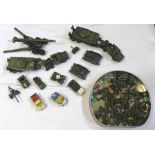 DINKY SUPERTOYS MILITARY VEHICLES including; two 651 Centurion tanks with Thorneycroft