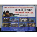 A BRITISH QUAD MOVIE POSTER OF "THE DEER HUNTER", starring Robert De Niro, released in 1978,