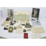 AN EXTENSIVE AND FASCINATING SELECTION OF EPHEMERA appertaining to Sergeant Lawrence Mugglestone (