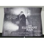 A BRITISH QUAD MOVIE POSTER FOR "THE ELEPHANT MAN", starring John Hurt, released in 1980, unbacked