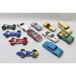 DINKY TOYS DIE-CAST MODELS including; four Grand Prix cars, Talbot Lago, Ferrari, Cooper Bristol and