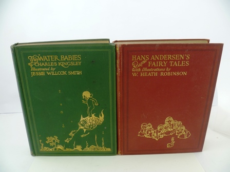 "HANS ANDERSENS FAIRY TALES", illustrated by W. Heath Robinson, together with "THE WATER BABIES",