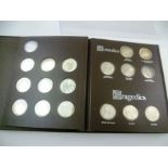 THE SHAKESPEARE MEDALS - FIRST EDITION STERLING SILVER PROOF SET, manufactured by John Pinches,
