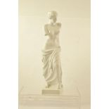 A CONTINENTAL BISQUE GRAND TOUR TYPE MEMENTO FIGURE of the Venus de Milo, 41cm high