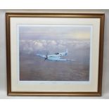 AFTER GERALD COULSON 'Birth of a Legend', prototype spitfire in flight, limited edition colour print