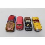 SPOT ON MODELS BY TRIANG - four die-cast models including; Aston Martin, Fiat Multipla, Triumph