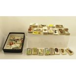 VARIOUS SETS AND PART SETS OF CIGARETTE CARDS to include Players Transfer Wild Animal Heads,