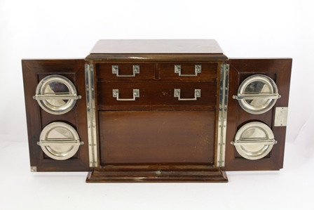 A VICTORIAN/EDWARDIAN MAHOGANY SMOKER'S HUMIDOR CABINET in the style of "Chapman of London", circa - Image 2 of 3