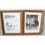 AFTER PABLO PICASSO A pair of Prints, taken from an edition of "Histoire Naturelle" (the first