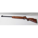 A WEIHRAUCH MODEL HW77 AIR RIFLE .22 calibre serial no.1016748 with underlever action