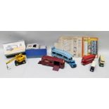 DINKY SUPERTOYS COLES MOBILE CRANE no.571 in OVB, Dinky Supertoys Horsebox in British Rail livery,