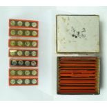 A MICKEY MOUSE CASED SET OF MAGIC LANTERN SLIDES, each slide has four images, 13cm x 3.5cm, the