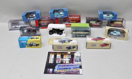 CORGI CLASSICS DIE-CAST VEHICLES including Police Mini, Chevrolet Chicago Fire Chief and Highway