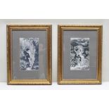 A PAIR OF CASH'S WOVEN PICTURES from the French series after the paintings of P. A. Cot, includes "