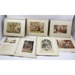 A SHAKESPEARE RELATED PORTFOLIO being a scrap book of early engraved illustrations of plays,