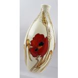 A MOORCROFT CERAMIC VASE, designed by Emma Bossons FRSA, tube lined and hand painted in the "Harvest