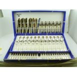 A COMPREHENSIVE "GOTTINGHEN" ITALIAN CANTEEN OF TABLE FLATWARE, in 18/10 stainless steel with "24