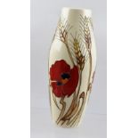 A MOORCROFT CERAMIC VASE, designed by Emma Bossons FRSA, tube lined and hand painted in the "Harvest