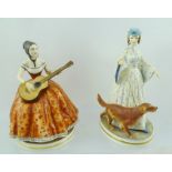 TWO ROYAL WORCESTER LIMITED EDITION BONE CHINA FIGURES "Felicity" and "Elaine", both modelled by