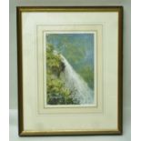 J.C. HARRISON "Scottish Waterfall" a Watercolour, signed, 25cm x 17cm, in double mount and gilt