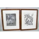AFTER PABLO PICASSO A pair of Prints taken from an edition of "Histoire Naturelle" (the first