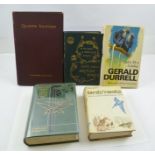 FIVE VOLUMES RELATING TO BRITISH BIRDS AND OTHER SUBJECTS comprising; "Catch Me a Colobus" by Gerald