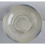 A SHELLEY WALTER SLATER ART POTTERY SHALLOW LUSTRE BOWL, decorated with swimming fish, pattern 8306,