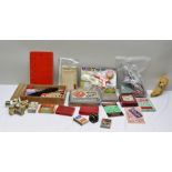 A COLLECTION OF VINTAGE BOARD GAMES including Contraband, Bedlam, Chess Set, Who Knows, Bezique,