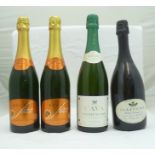 SEPPELT SALINGER 1988 Methode Champagne, 1 bottle CAVA medium dry, 1 bottle BUCKS FIZZ, 2 bottles (