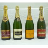 VEUVE CLICQUOT PONSARDIN Brut, 1 bottle PIPER HEIDSIECK cuvee 2000 Brut, 1 bottle NICHOLAS