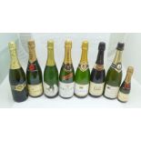 A SELECTION OF CHAMPAGNES & SPARKLING WINES comprising; Moet et Chandon Brut Imperial, Moet et