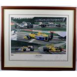 ANDREW KITSON "Equals Two Hundred" (Nelson Piquet, Monza 1991, to Commemorate 200 Grand Prix Starts)