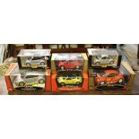 TWO BURAGO 1:18 SCALE DIE-CAST MODELS VW BEETLES IN OVB, two Burago 1:24 scale die-cast model of