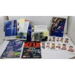 FIVE FORMULA 1 GRAND PRIX OFFICIAL PROGRAMMES, two signed Johnny Herbert (Silverstone '95) and