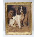 SAMUEL FULTON "Spaniel and Terrier" Oil painting on canvas, signed Sam Fulton (see D & M Davis