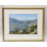 H**R**D** 'Atlas Mountains, Valley landscape', oil on board , bears initials, 22cm x 31cm, mounted