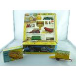 A CORGI TOYS AGRICULTURAL GIFT SET NO.5 containing Massey Ferguson 165 tractor and shovel, skip