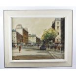 20TH CENTURY FRENCH SCHOOL An Impressionist study of possibly a Parisian street scene, an Oil on