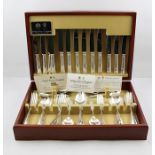 AN "ARTHUR PRICE" 60-PIECE "DUBARRY" PATTERN CANTEEN OF SILVER PLATED CUTLERY, comprising eight