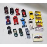 A COLLECTION OF DIE-CAST VEHICLES to include Corgi Bedford OB Bus boxed, four Shell sports Cars